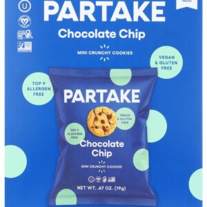 PARTAKE FOODS: Crunchy Chocolate Chip Mini Cookies 10 Count, 6.7 oz