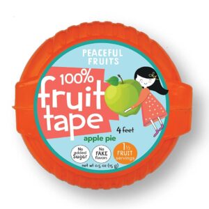PEACEFUL FRUITS: Apple Pie Candy Fruit Tape, 0.5 oz