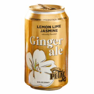 PETAL: Lemon Lime Jasmine Ginger Ale Soda, 12 fl oz