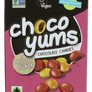 YUMEARTH: Crisped Quinoa Choco Yums Chocolate Candies, 2.5 oz