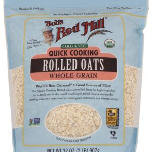 BOBS RED MILL: Organic Quick Cooking Rolled Oats, 32 oz