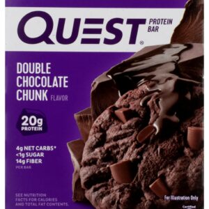 QUEST: Double Chocolate Chunk Bars 4pk, 8.5 oz