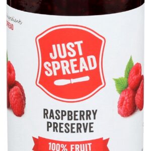 JUST SPREAD: Raspberry Fruit Preserve, 10 oz