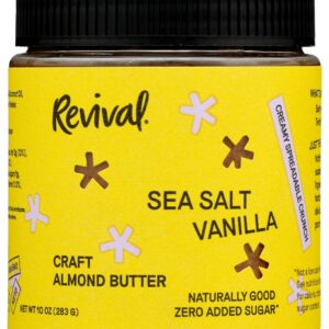 REVIVAL FOOD CO: Sea Salt Vanilla Almond Butter, 10 oz