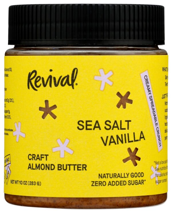 REVIVAL FOOD CO: Sea Salt Vanilla Almond Butter, 10 oz