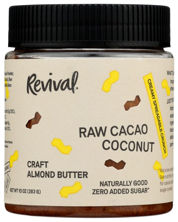 REVIVAL FOOD CO: Raw Cacao Coconut Almond Butter, 10 oz