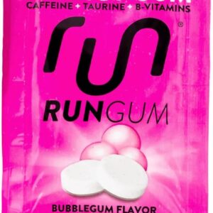 RUN GUM: Bubblegum Energy Gum, 1 pk