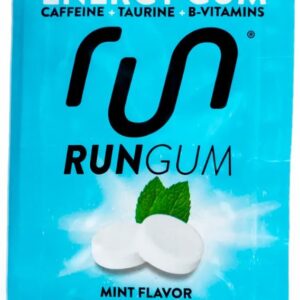 RUN GUM: Mint Energy Gum, 1 pk