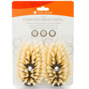 FULL CIRCLE HOME: Fomo Refill Dish Brush Refill Gray, 1 ea