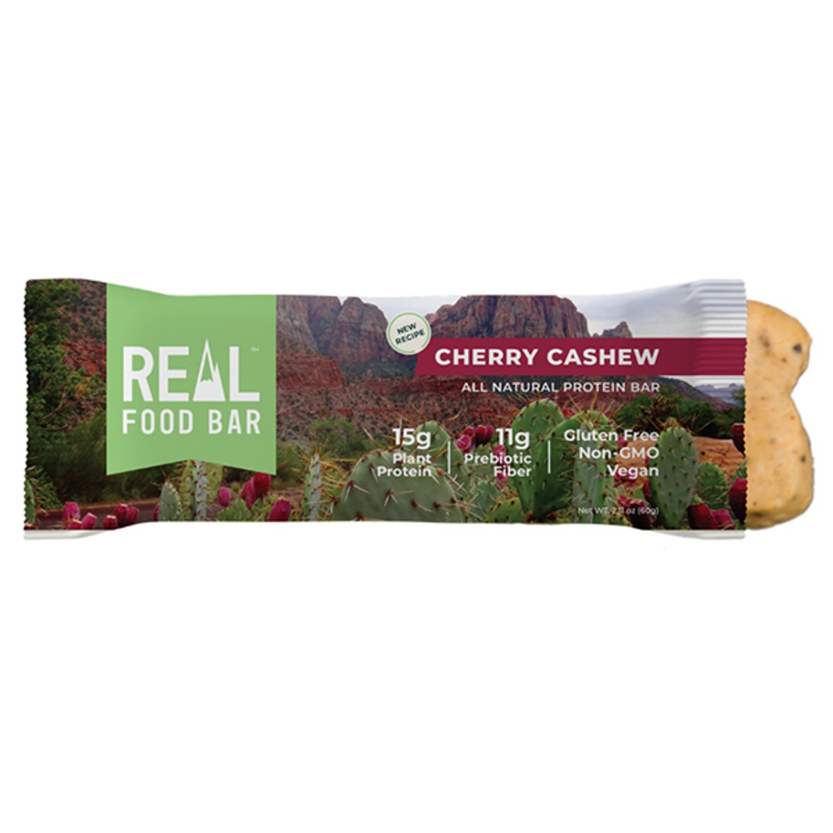 REAL FOOD BAR: Cherry Cashew Bar, 2.12 oz