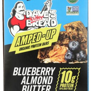 DAVES KILLER BREAD: Amped Up Blueberry Almond Butter Organic Protein Bars, 7.6 oz