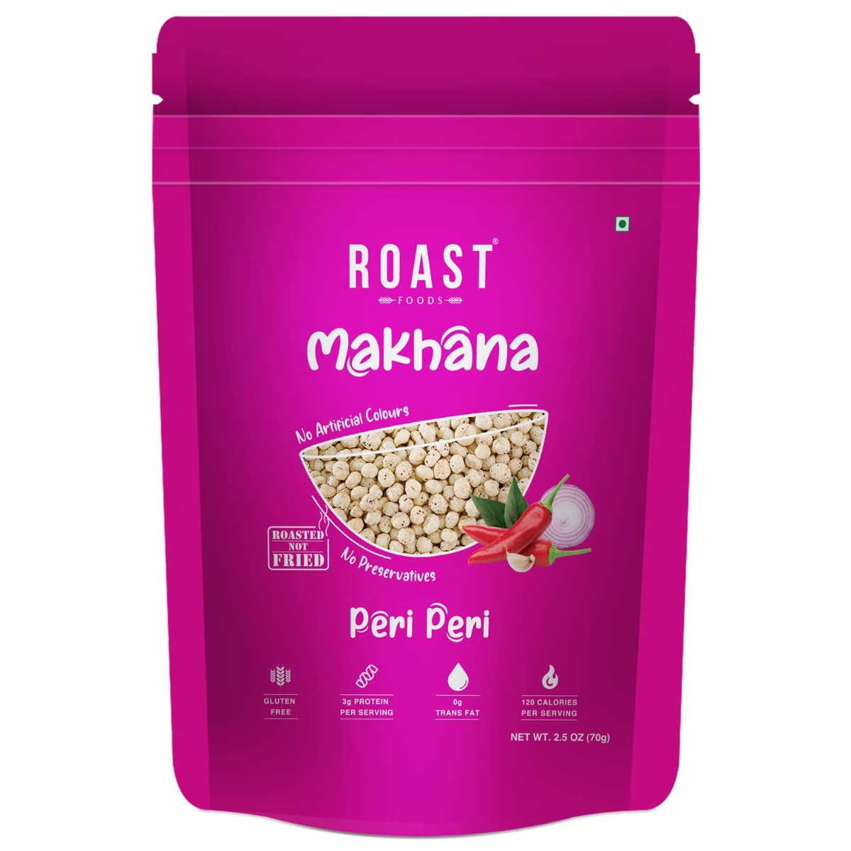 ROAST FOODS: Makhana Peri Peri, 2 oz