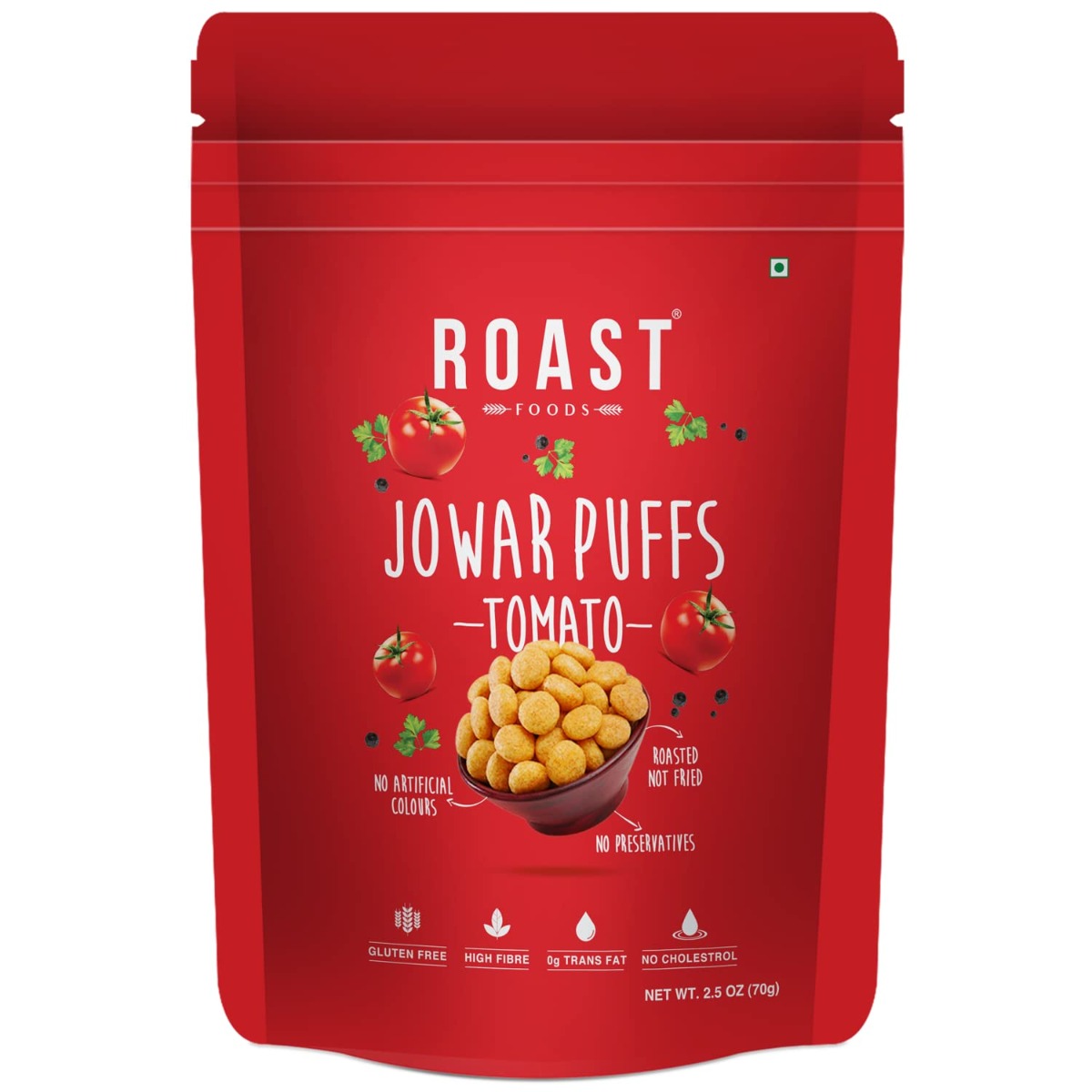 ROAST FOODS: Jowar Puffs Tomato, 2 oz
