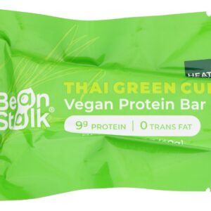 BEANSTALK BRANDS: Thai Green Curry Vegan Protein Bar, 1.4 oz