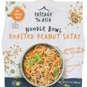 PASSAGE FOODS: Roasted Peanut Noodle Bowl, 8.6 oz