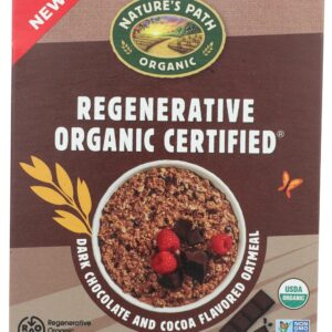 NATURES PATH: Regenerative Organic Certified Dark Chocolate and Cocoa Oatmeal, 8 oz