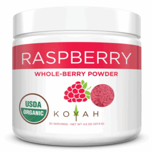 KOYAH: Organic Raspberry Powder Grown In Serbia and Freeze Dried, 4.5 oz