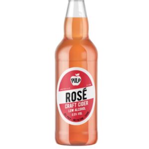 PULP CIDER: Low Alcohol Pulp Rose Cider, 16.9 fo