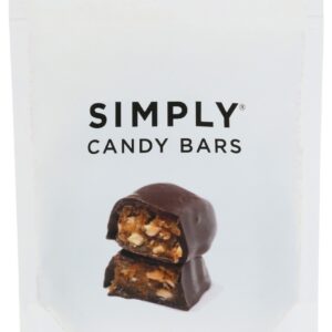 SIMPLYGUM: Salted Peanut Candy Bars, 4.5 oz