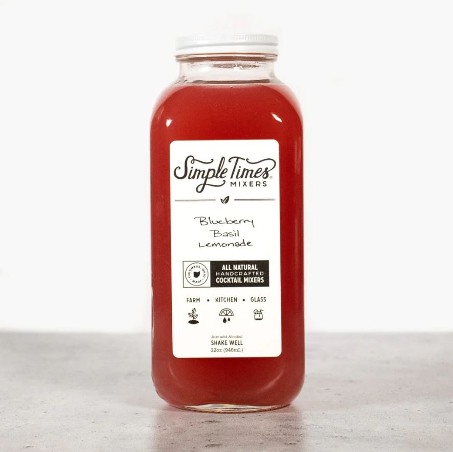 SIMPLE TIMES MIXERS: Blueberry Basil Lemonade Mixer, 32 fl oz