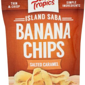 SUN TROPICS: Salted Caramel Banana Chips, 5.1 oz