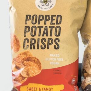 SNACKS FROM THE SUN: Popped Potato Crisps Sweet Tangy Bbq, 6 oz