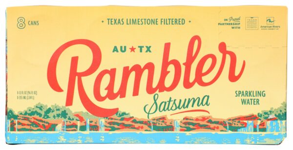 RAMBLER: Satsuma Sparkling Water 8Pk, 96 fl oz