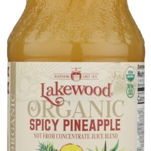 LAKEWOOD: Organic Spicy Pineapple Juice, 32 fl oz