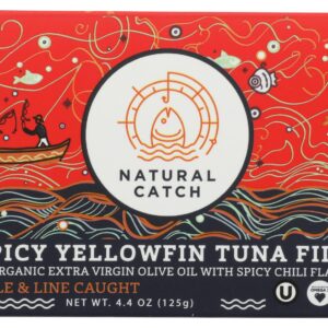 NATURAL CATCH: Tuna Spicy Chili, 4.4 oz