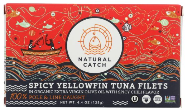 NATURAL CATCH: Tuna Spicy Chili, 4.4 oz
