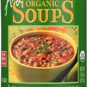 AMYS: Organic Lentil Vegetable Soup Light In Sodium, 14.5 oz