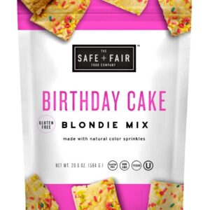 THE SAFE AND FAIR FOOD COMPANY: Birthday Cake Blondie Mix, 20.6 oz