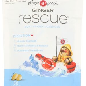 GINGER PEOPLE: Ginger Rescue Lozenges Extra Strength Soft, 3 oz