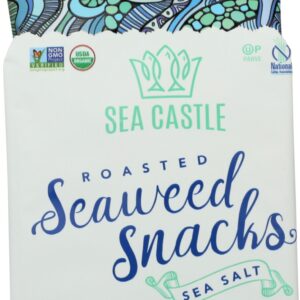 SEA CASTLE: Organic Roasted Seaweed With Sea Salt, 0.35 oz