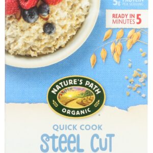 NATURES PATH: Quick Cook Steel Cut Oatmeal, 11.2 oz