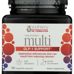 YOUTHEORY: GLP 1 Support High Potency Multi, 90 cp