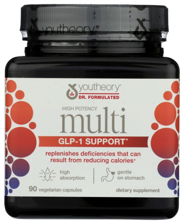 YOUTHEORY: GLP 1 Support High Potency Multi, 90 cp