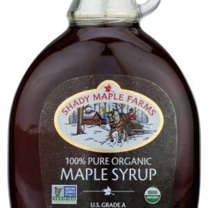 SHADY MAPLE FARM: Organic Very Dark Maple Syrup, 16.9 oz