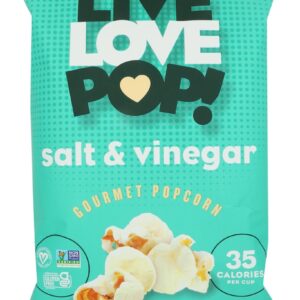 LIVE LOVE POP: Salt and Vinegar Popcorn, 4.4 oz