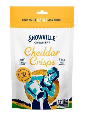 SNOWVILLE CREAMERY: Cheddar Crisps, 2 oz