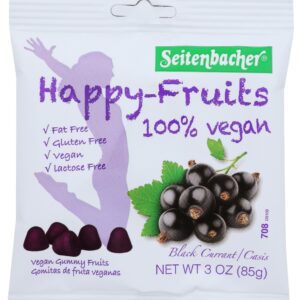 SEITENBACHER: Happy Fruit Black Currant Vegan Gummies, 3 oz