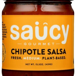 SAUCY GOURMET: Chipotle Salsa, 15.5 oz