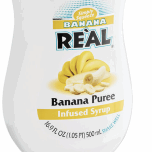 COCO REAL: Syrup Banana, 16.9 fl oz