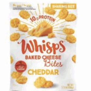 WHISPS: Bites Cheddar Cheese, 3.75 oz