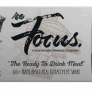REFOCUS: Chocolate flavored plant-based protein meal replacement 4pk, 44 fl oz