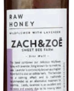 ZACH & ZOE SWEET BEE FARM: Wildflower Honey With Lavender, 8 oz