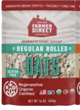 FARMER DIRECT ORGANIC: Oats Rolled Regular Roc, 16 oz