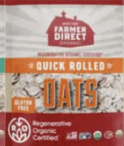 FARMER DIRECT ORGANIC: Oats Quick Rolled Roc, 16 oz
