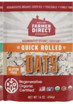 FARMER DIRECT ORGANIC: Oats Quick Rolled Roc, 16 oz