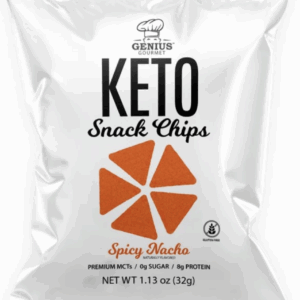GENIUS GOURMET: Keto Chips Spicy Nacho, 1.13 oz